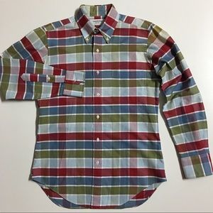 Thom Browne Mens Size 2 (M) checkers Cotton Shirt